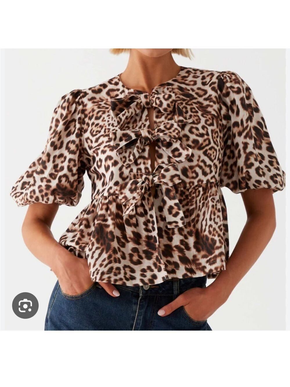Peppermayo Exclusive - Western Wind Tie Top - Leopard SZ 14